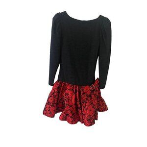 Vintage Cattiva By Maya Jornot Women's Long Sleeve Cocktail Puff Dress - Large